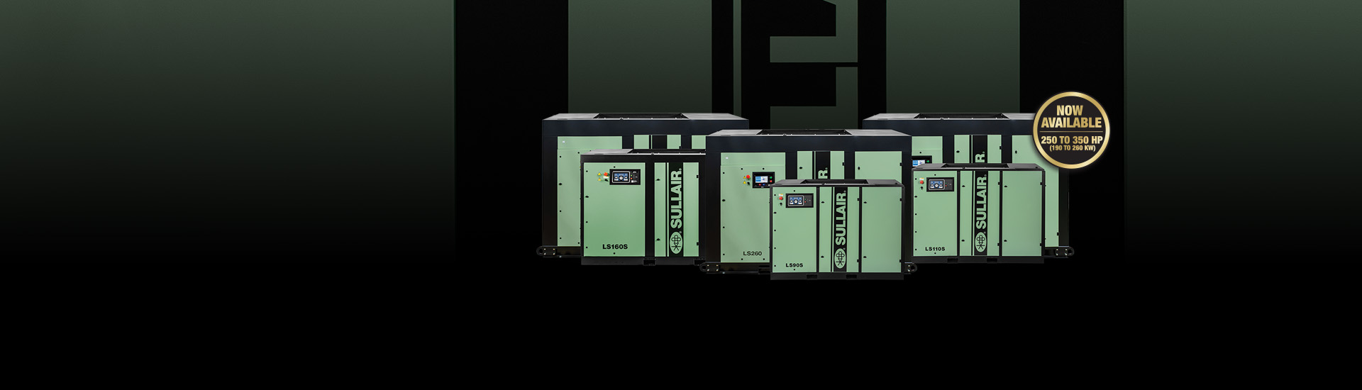 Los compresores de la serie LS de Sullair anuncian un nuevo rango de potencia de 250 a 350 hp (190 a 260 kW)
